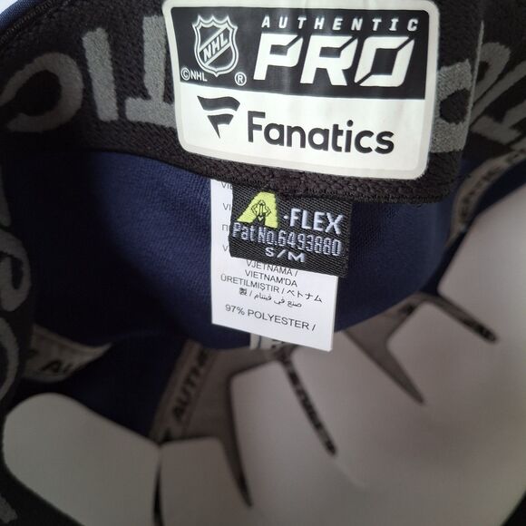 NEW Fanatics Nashville Predators NHL Authentic Pro Blue Stretch Fit Hat Mens OS - Picture 8 of 8
